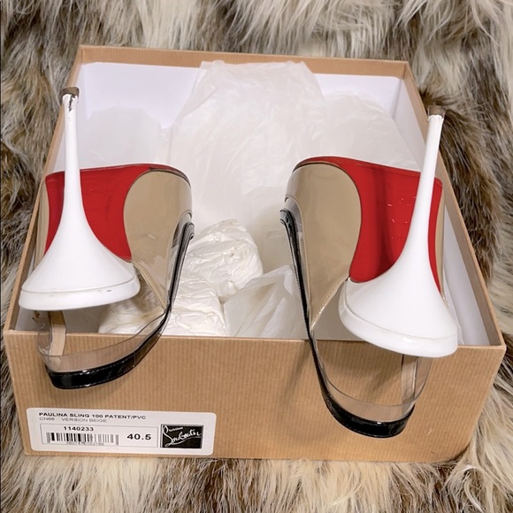 PAULINA SLING 100 PATENT BEIGE - Picture 8 of 9